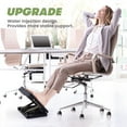 thumbnail image 6 of Foot Rest Under Desk, Office Desk Accessories,Height Adjustable Footrest with Massage Roller and Soft Pad, Foldable Ergonomic Foot Rest for Car, Underdesk, Home, Train(Grey), 6 of 11