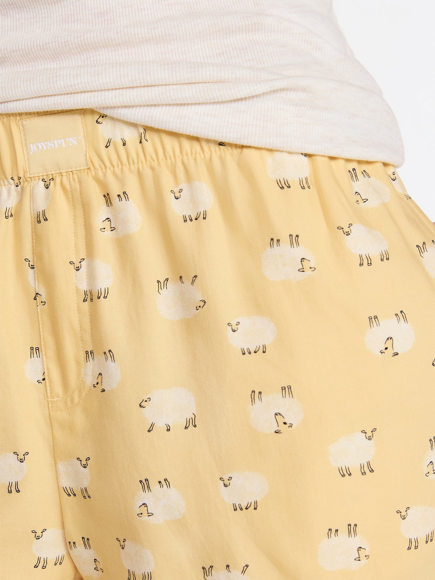 Joyspun Women's Woven Pajama Boxer Shorts, 3'' Inseam, Sizes XS-3X