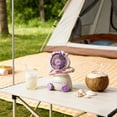 thumbnail image 1 of Cute Dance Waterfowl Mini Desk Fan Rechargeable Individual Fan With Adjustable Wind Speeds For Home Office Bedroom Youth Bedroom Can Jiggle Head, 1 of 7