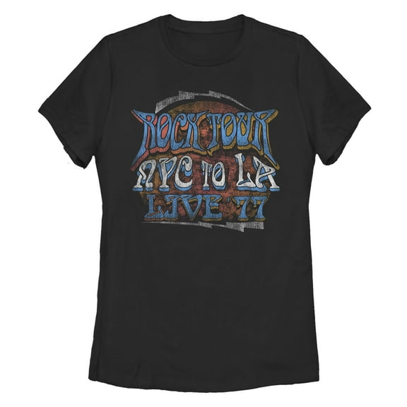 Women's Lost Gods Rock Tour NYC to LA Graphic T-Shirt