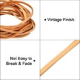 thumbnail image 3 of 3.3 Yards 3mm Flat Leather Cord, Leather Lacing Strips for DIY Making Crafts Pure Brown, 3 of 6