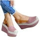 thumbnail image 3 of Moda mujer sólido verano señoras cómodas sandalias talón pendiente Casual playa zapatos Wmkox8yii  sa1020, 3 of 5