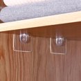 thumbnail image 4 of Nestingho 50Ud Soportes Transparentes Para Estantes De Pegs Adhesivos Sin Daño, 4 of 6