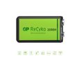 thumbnail image 4 of Pilas Recargable 9V cuadrada 1 pieza 200 mAh NiMh GP GPRHV208R075, 4 of 4