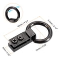 thumbnail image 2 of Broche lateral de bolsa, 8Pack 0.28" Conector de cadena de correa de mano de metal (Negro metálico, 40mm), 2 of 5