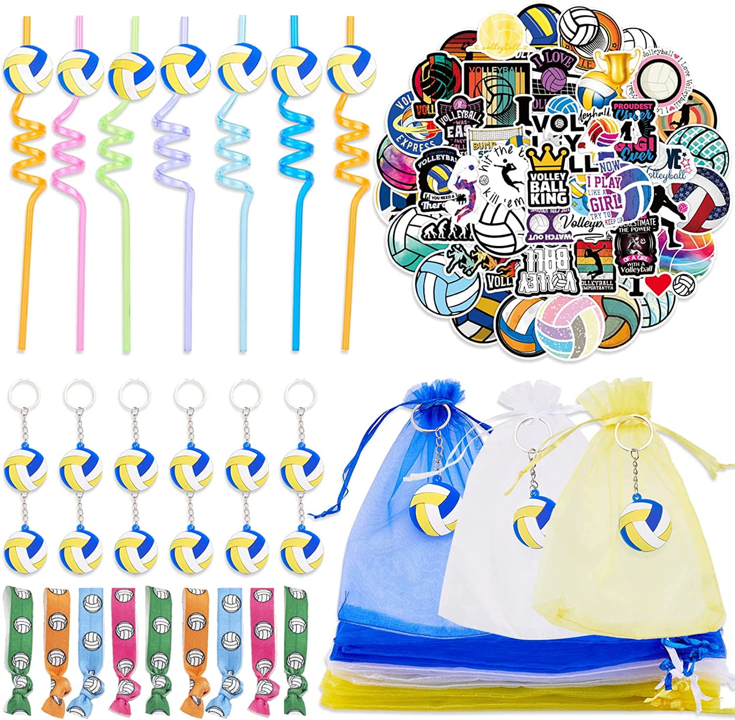 98Pcs Volleyball Party Favors, Volleyball Party Decorations, Volleyball