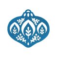 thumbnail image 2 of Holiday Time 4 pack Blue Christmas Leaf Ornament Felt Coasters, Heat Insulation Table Protector, 2 of 6