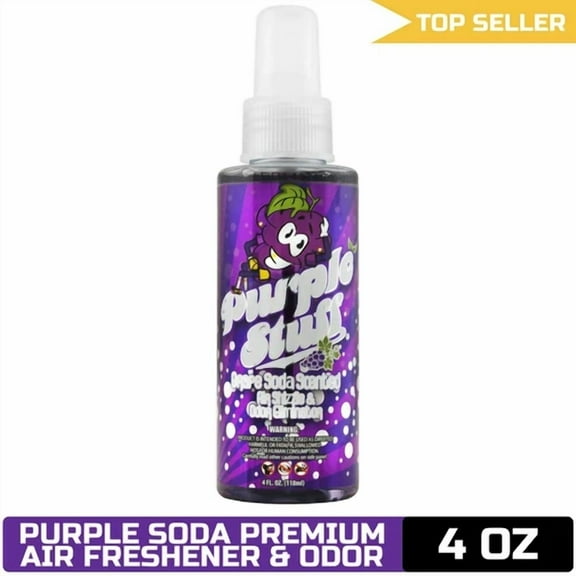STARLIGHT- Chemical Guys Purple Stuff Premium Air Freshener 4 Fl Oz, Purple Soda Scent