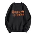 thumbnail image 5 of WEIWEN Halloween Sweatshirt for Women Hocus Pocus Shirts 2026 Trendy Long Sleeve Black Cat Sweaters Halloween Pullover Tops Womens Fall Fashion Clothing Black, XXL, 5 of 7