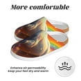 thumbnail image 6 of Lsque Rainbow Sunset Cloud White Horse Pattern Womens Comfort Cotton on Scuff With Memory Foam and Anti-skid Sole Slipper-37/38, 6 of 7