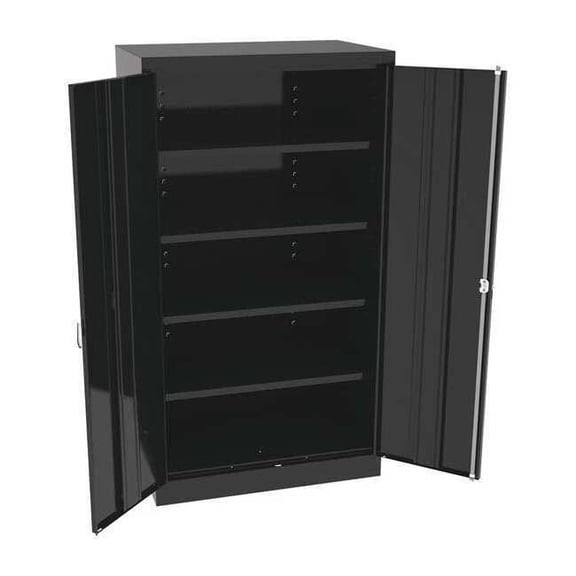 Tennsco Storage Cabinet,66"x36"x24",Black,4Shlv 6624DHBK