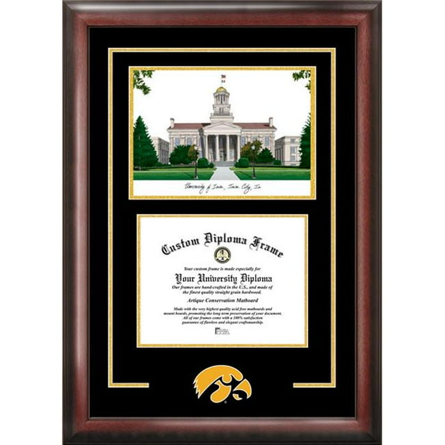 Campus Images IA995SG Université de l'Esprit Iowa Cadre Diplômé avec Campus Image