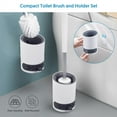 thumbnail image 5 of SUGARDAY Toilet Brush and Holder Caddy Plunger Set 2 Pack Toilet Bowl Brush for Bathroom Scrubber, 5 of 7