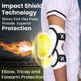 thumbnail image 2 of Exxact Sports Defender Plus Baseball Elbow Guard Youth & Adult, Batters Softball Elbow Guard Baseball with Adjustable Straps - (White, Youth), 2 of 7