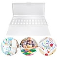 thumbnail image 5 of LAFGUR Paint Palette Portable White Plastic Tray Box Watercolor Drawing Painting Art Tool Supplies,Art Storage Box,Paint Palette, 5 of 8