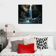 thumbnail image 4 of Nawypu Waterfall in Iceland Canvas Poster Wall Art Decor Print Picture Paintings for Living Room Bedroom Decoration Frame, 4 of 4