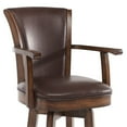 thumbnail image 6 of Home Square Raleigh Arm 30" Swivel Bar Stool in Chestnut - Set of 2, 6 of 7