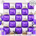 thumbnail image 3 of Kit de pared con globos FEYG, morado metalizado, dorado y plateado, 48 cm, 25 unidades, 3 of 7