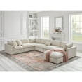thumbnail image 3 of Rustic Manor Saniyah Cream White Linen Sofa Seat, Armless, 3 of 11
