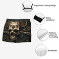 thumbnail image 3 of Susaid Metal Style Horned Skull Print Men's Mesh Boxer Briefs Cooling Breathable Sports Underwear Wide Waistband Boxer Briefs W/Fly-X-Large, 3 of 5
