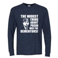 thumbnail image 2 of Wild Bobby, Office Prison Mike Dementors Michael Scott, Pop Culture, Men Long Sleeve Shirt, Vintage Heather Navy, 3X-Large, 2 of 4