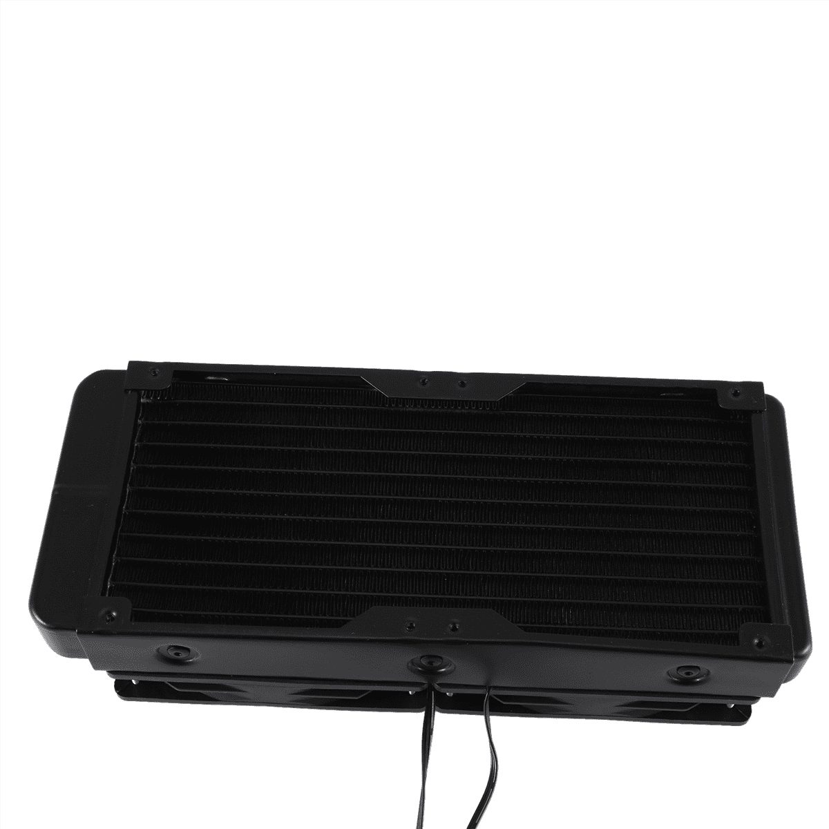 Aluminum 2 Fans 240mm 10 Pipe Water Cooling Cooler Computer Radiator with Fan for CPU PC Water Cooling System, Straight