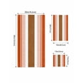 thumbnail image 4 of Burnt Orange Farmhouse Bath Towels for Bathroom Set,Luxury Microfiber Towels Gifts for Women,Quick Dry Beach Kitchen Hand Hair Face Towel and Dish Washcloth,Orange Brown Striped Yoga Towels+Set, 4 of 7