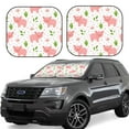 thumbnail image 2 of Bingfone Funny Little Pigs Windshield Sun Shade 2-Piece Foldable Car Front Window Sunshade For Most Sedans Suv Truck - Auto Sun Blocker Visor Protector Blocks Max Uv Rays - Medium, 2 of 7