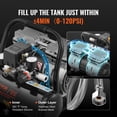thumbnail image 3 of Compresor de aire VEVOR, tanque de acero de 1 galón, 1 HP, 1.5 CFM, 120 V, 3 of 9
