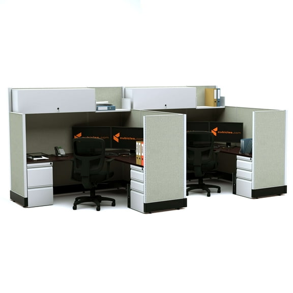Modern Office Furniture 53-67H 2pack Powered Cubicles