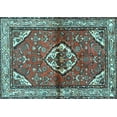 thumbnail image 1 of Ahgly Company Indoor Rectangle Persian Light Blue Traditional Area Rugs, 2' x 3', 1 of 4