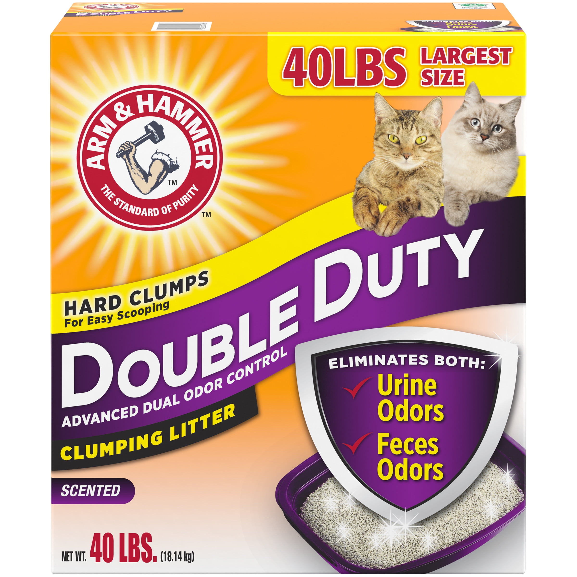 Arm and Hammer Multi-Cat Clump amp Seal Clumping Litter 40 Lbs 