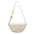 thumbnail image 1 of Bolso de mano retro de PU, bolso bandolera Joker, bolso de mano minoritario, bolso de sillín debajo del brazo, blanco, 1 of 5