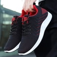 thumbnail image 5 of GrmtClth Lightweight Mesh Athletic Sneakers for Men Soft Cushioned Sole Lace Up Breathable Knit Casual Walking Running Sport Shoes Red (US/8), 5 of 5