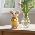 thumbnail image 5 of Pekkaxy Handmade Easter Felt Mouse Decor Set, Spring Table Centerpiece Mini Animal Decorations, 5 of 9