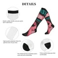 thumbnail image 5 of Pofeuu Ribbon With Angel Wings Print Compression Socks for Women & Men Circulation - Best Support for Nurses,Running,Athletic,Sports, 5 of 7