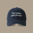 thumbnail image 2 of Riforla Big Head Round Baseball Cap Four Seasons Embroidered Face Small Wide Curved Cap Sun Visor Hat Women Navy, 2 of 3
