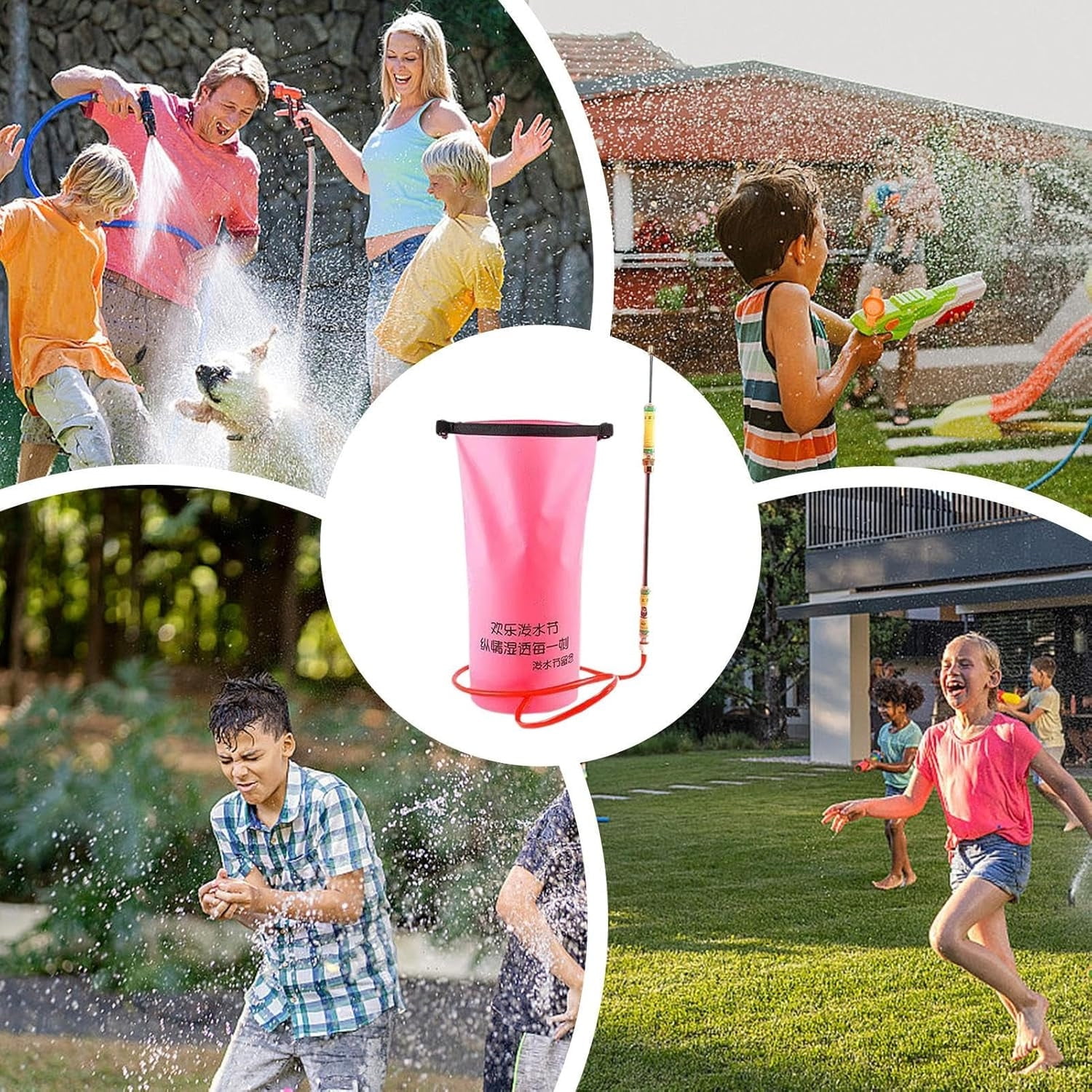 Mnhhatv Large Water Squirter Backpack - Continuous Spraying Water Soaker with Large Capacity Tank, Ideal for Outdoor Pool Games, Beach, Yard Play, or Family Events for Endless Fun