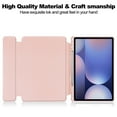 thumbnail image 5 of Case Designed for Samsung Galaxy Tab S10+ 12.4" 2024 with Pencil Holder - 360 Degree Rotating Multiple Stand Protective Case with Clear Back & Smart Sleep/Wake Magnetic Cover - Pink, 5 of 6