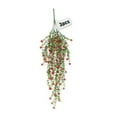 thumbnail image 2 of 3 Pcs Artificial Fake Flowers, Hanging Plastic Plants Outside,Eucalyptus with Camellia Vine Garland，Outside Indoor Decorations Simulated Flower Eucalyptus Camellia Vine Rose Wall Decoration ﻿, 2 of 6