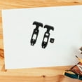 thumbnail image 3 of HEALEEP 2Pcs Rubber Flexible T Handle Hasp Black for Industrial Use, 3 of 8