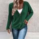 thumbnail image 1 of Suéter abrigo moda mujer casual manga larga casual sólido patchwork abrigo cárdigan blusa mujer abrigo, 1 of 7