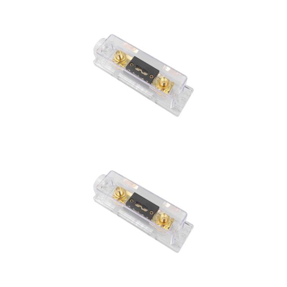 Speravity Portafusibles de alto rendimiento para audio de automóvil con controlador de protección Portafusibles automotriz transparente 100A transparente 100A 2piezas