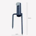 thumbnail image 2 of KONTONTY 2 Pcs Crampon Rond en Acier pour Parasol avec Serrage du Pouce pour Support de Parasol de Patio Extérieur, 2 of 8