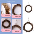 thumbnail image 5 of Visland Bird Swing, Round Shape Rattan Stable Hanging Cage Toys Molar Chew Perch Toy for Parrot Budgie Cockatiels Conures Finchs Little Parakeets, 5 of 8