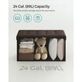 thumbnail image 3 of SONGMICS 30 Inches Folding Storage Ottoman Bench, Storage Chest, Foot Rest Stool Brown, 3 of 6