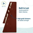 thumbnail image 4 of Wildkin Canvas Sling Book Shelf for Boys and Girls, Wooden Design Features Four Shelves - Cherry w/ Tan, 4 of 6