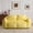 YELLOW, variant on Hforesty Giant Bean Bag chair sofa for Adults,cloud couch love seat Lounge Chair indoor for Living Room/ Bedroom,2pillows,non-slip bottom,No Assembly (Faux Rabbit Fur Fabric)YELLOW