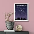 thumbnail image 4 of Designs ByLITA Sagittarius Zodiac Sign Night Sky, 8 x 10 Black Wall Print (Framed) | Home and Office Decor | Astrology Star Sign Bedroom Decoration | Perfect Gift, 4 of 4