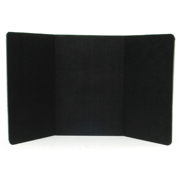 3Panel Tabletop Display Presentation Board, 72 x 36, No Plastic Edging